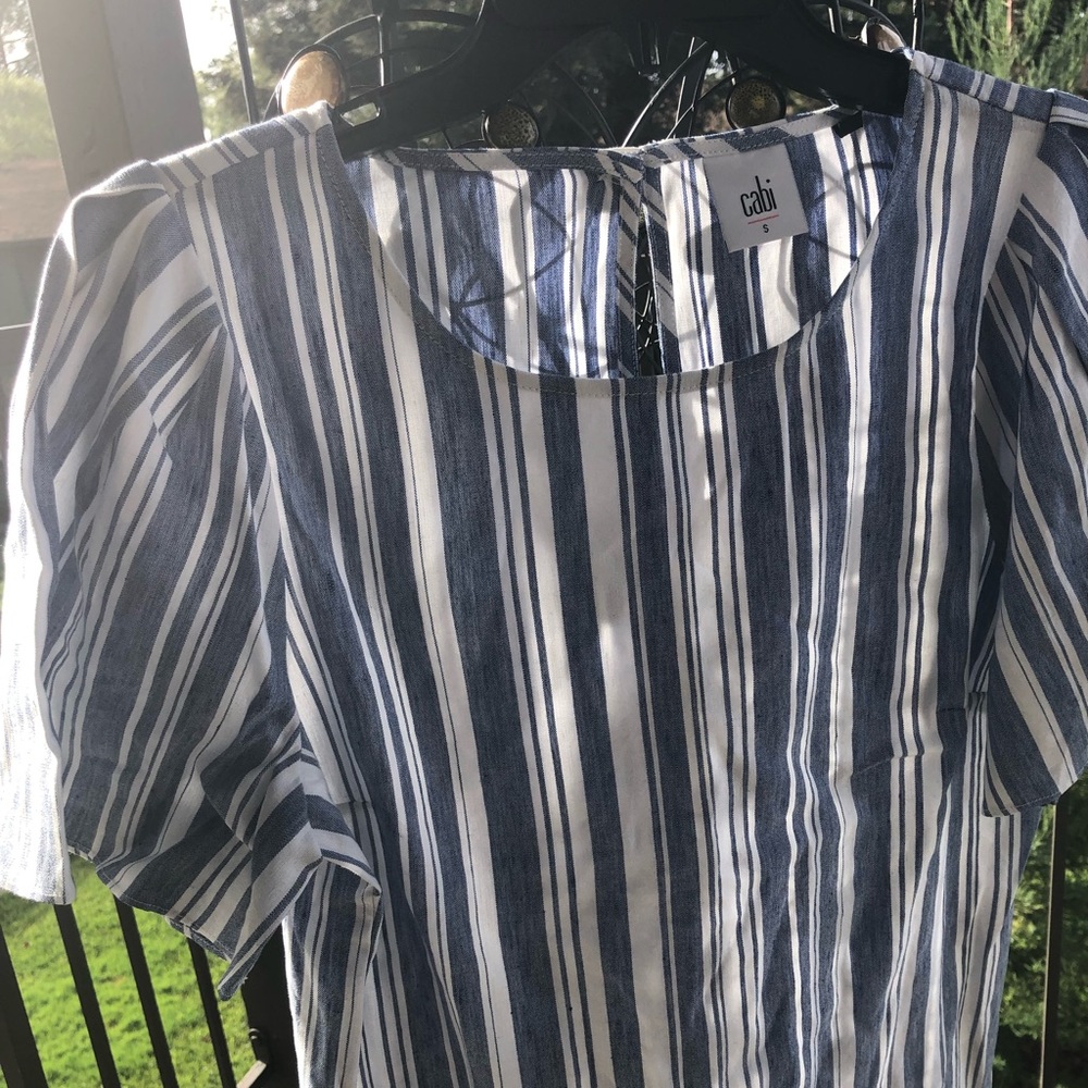 Cabi Linen Short Sleeve Top